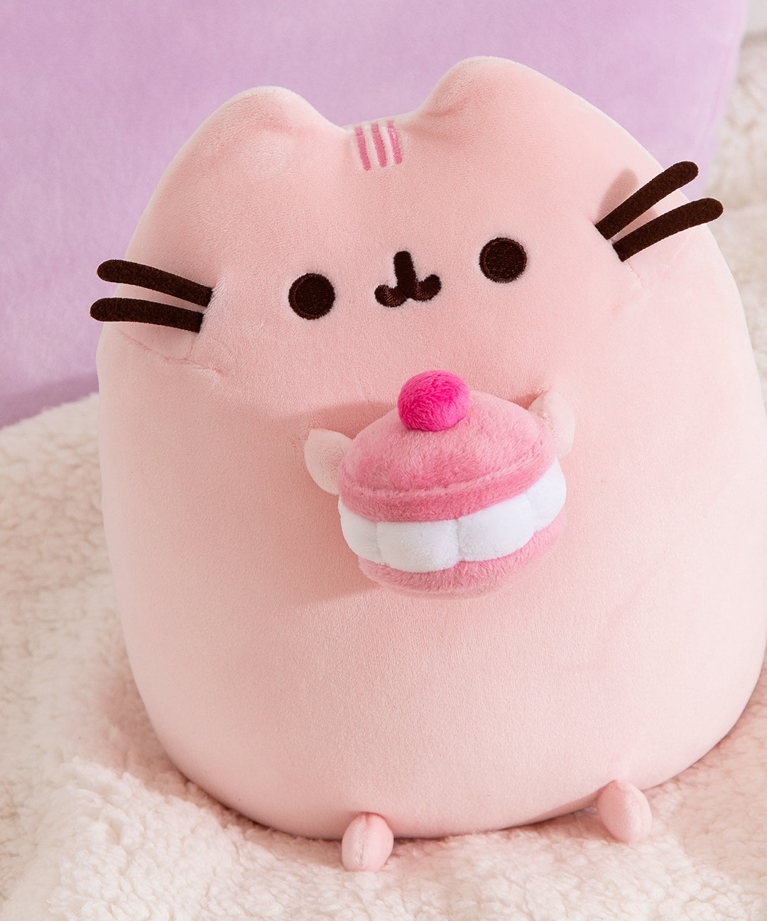 Pusheen Sweets Cherry Macaron Squisheen Plush - US 9430 - Image 2