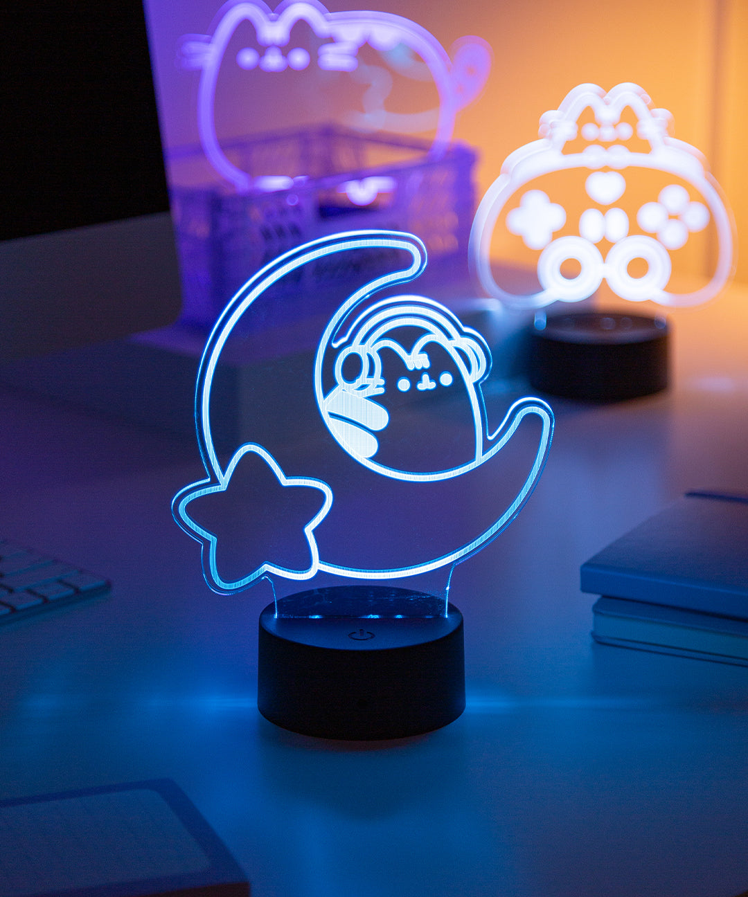Gamer Pusheen Moon Otaku Lamp - US 5991 - Image 4