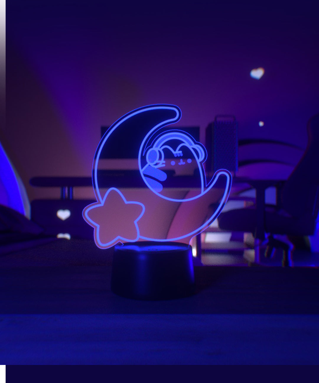 Gamer Pusheen Moon Otaku Lamp - US 5991 - Image 16