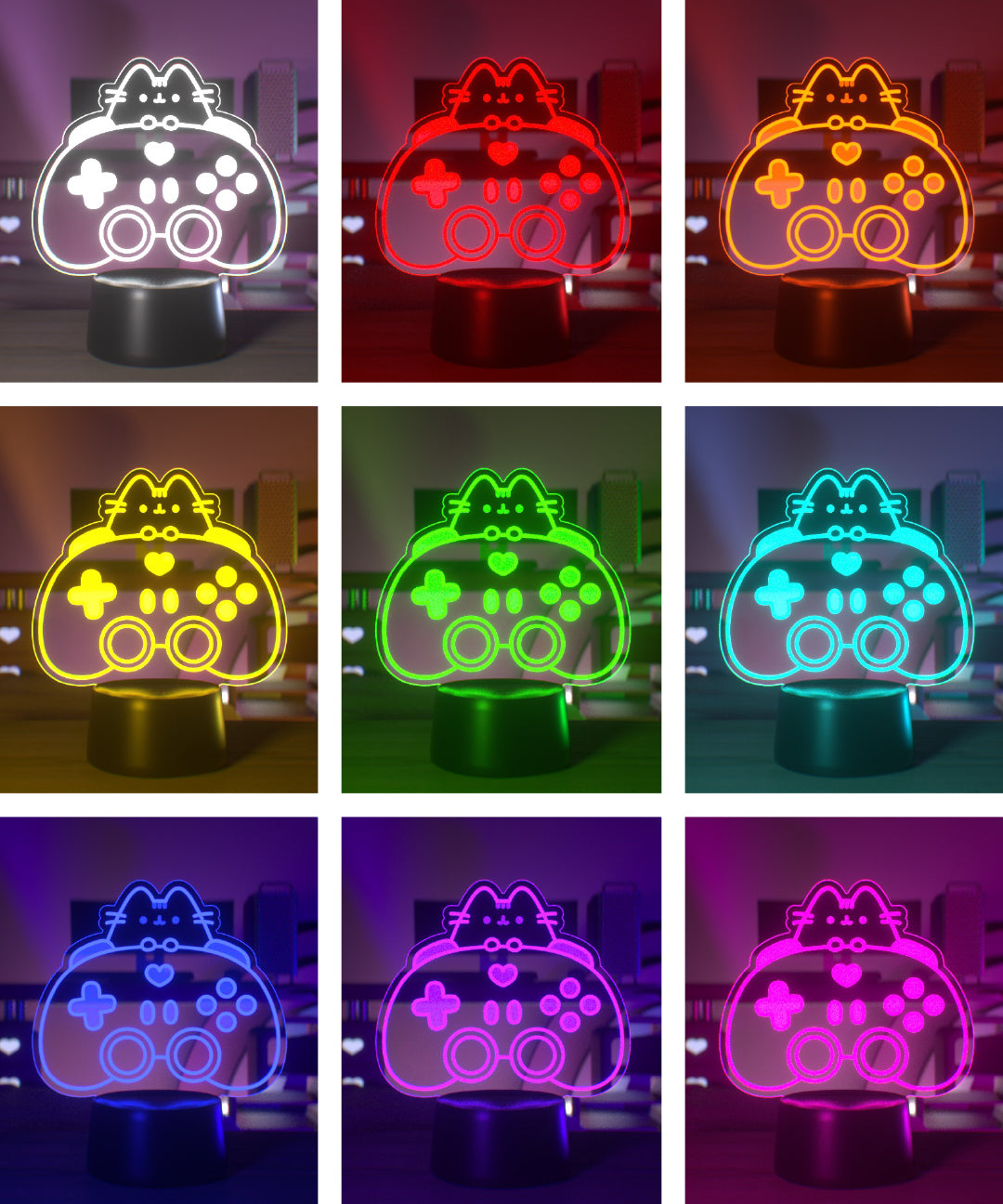 Gamer Pusheen Otaku Lamp - Image 3