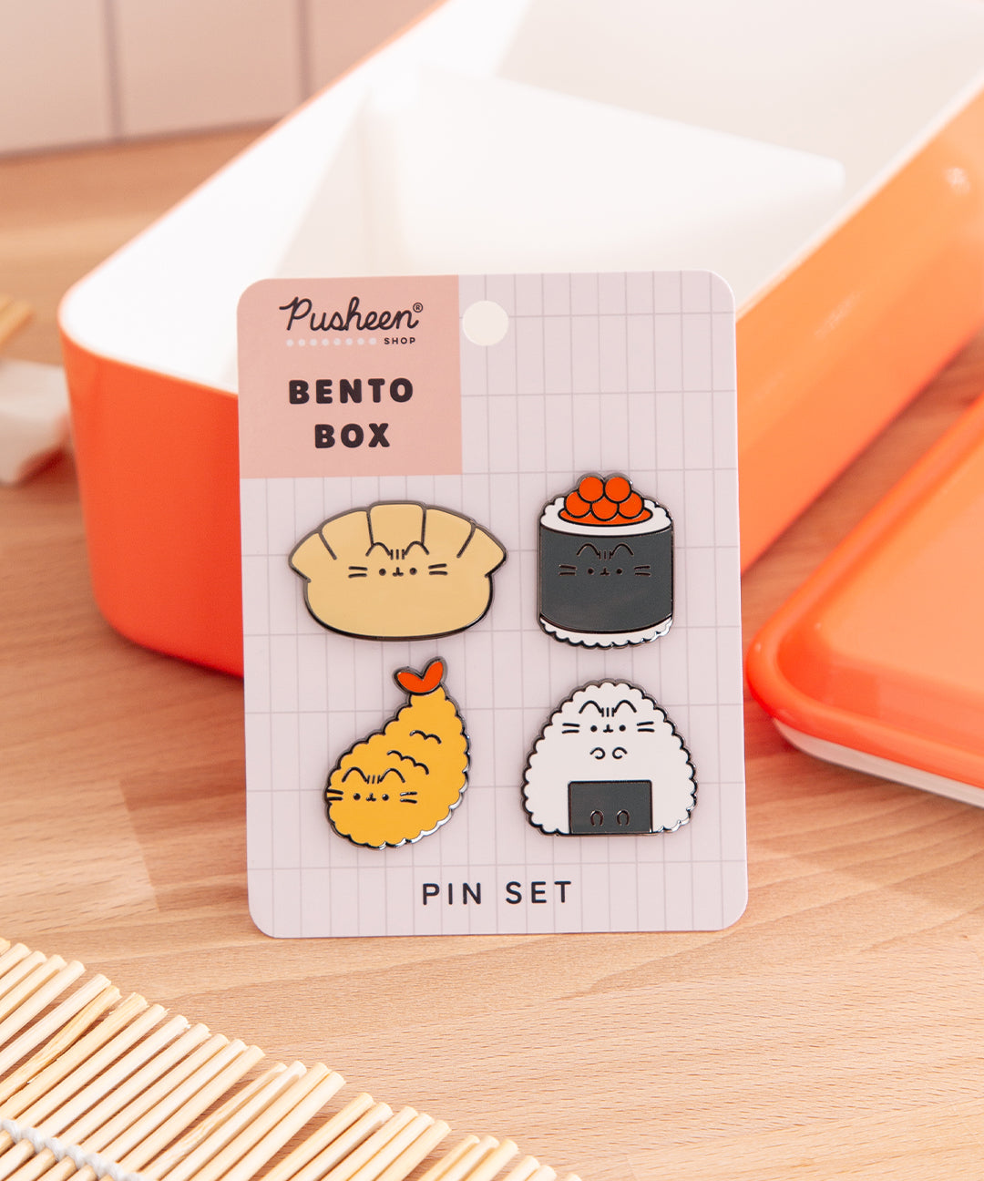 Pusheen Bento Box Pin Set - US 1129