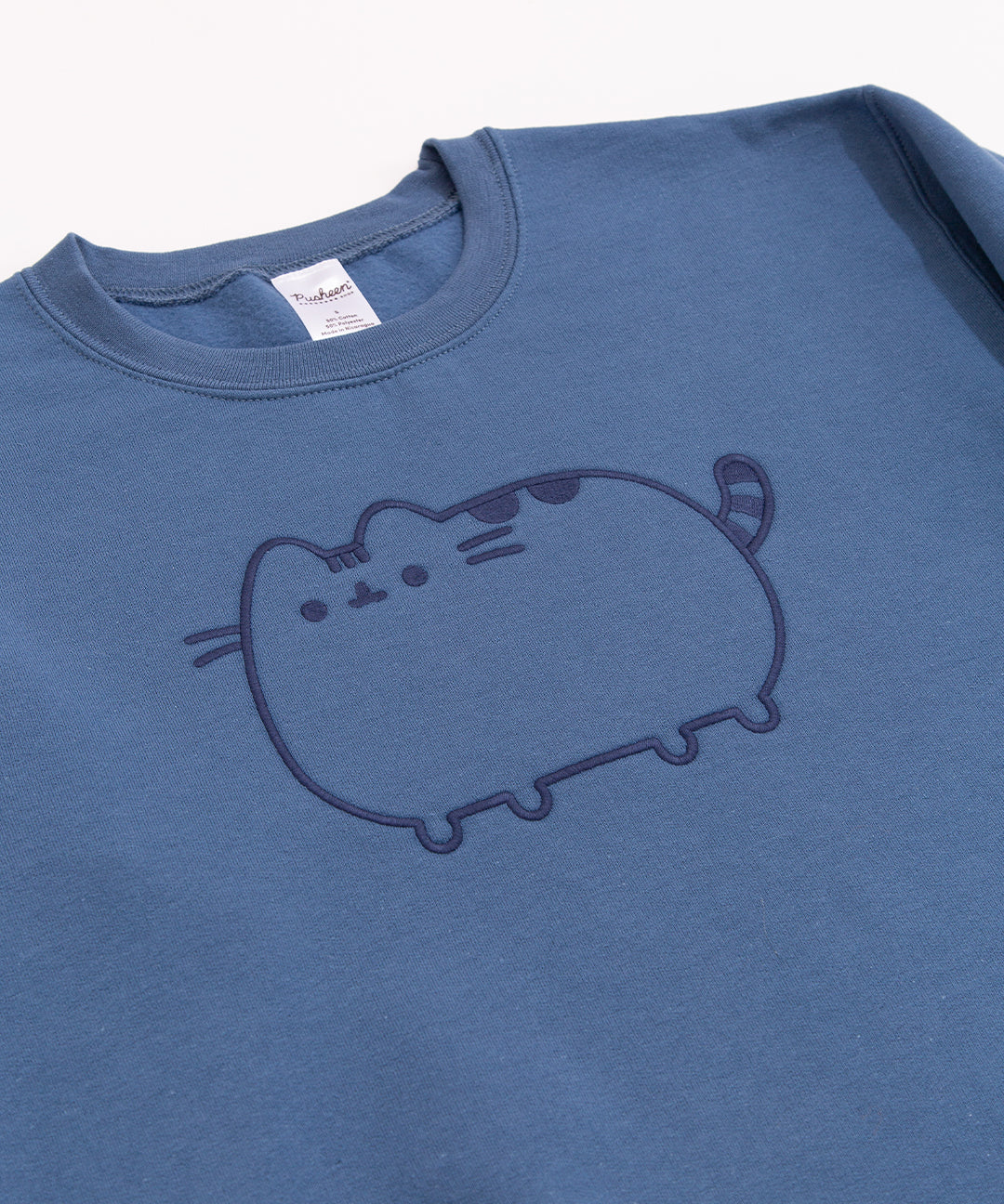 Pusheen Blue Embroidered Unisex Sweatshirt - Image 3