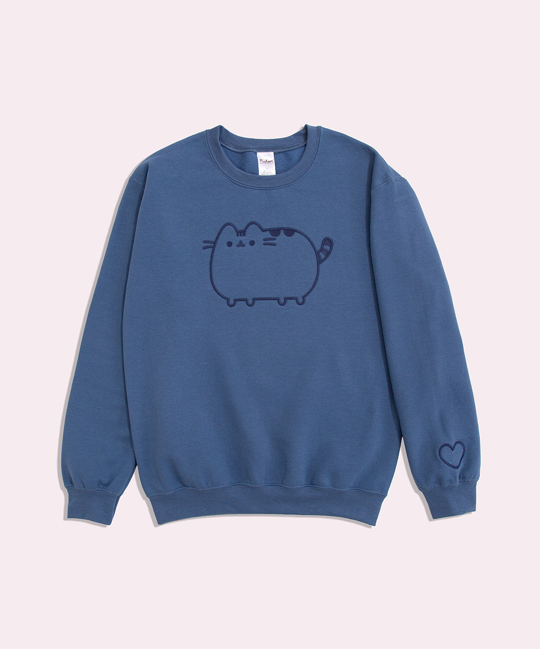 Pusheen Blue Embroidered Unisex Sweatshirt - Image 5