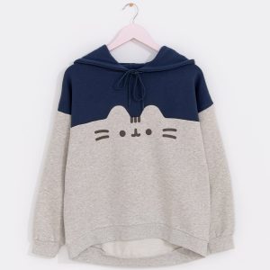 Pusheen Navy Relaxed-Fit Character Hoodie - US 6582