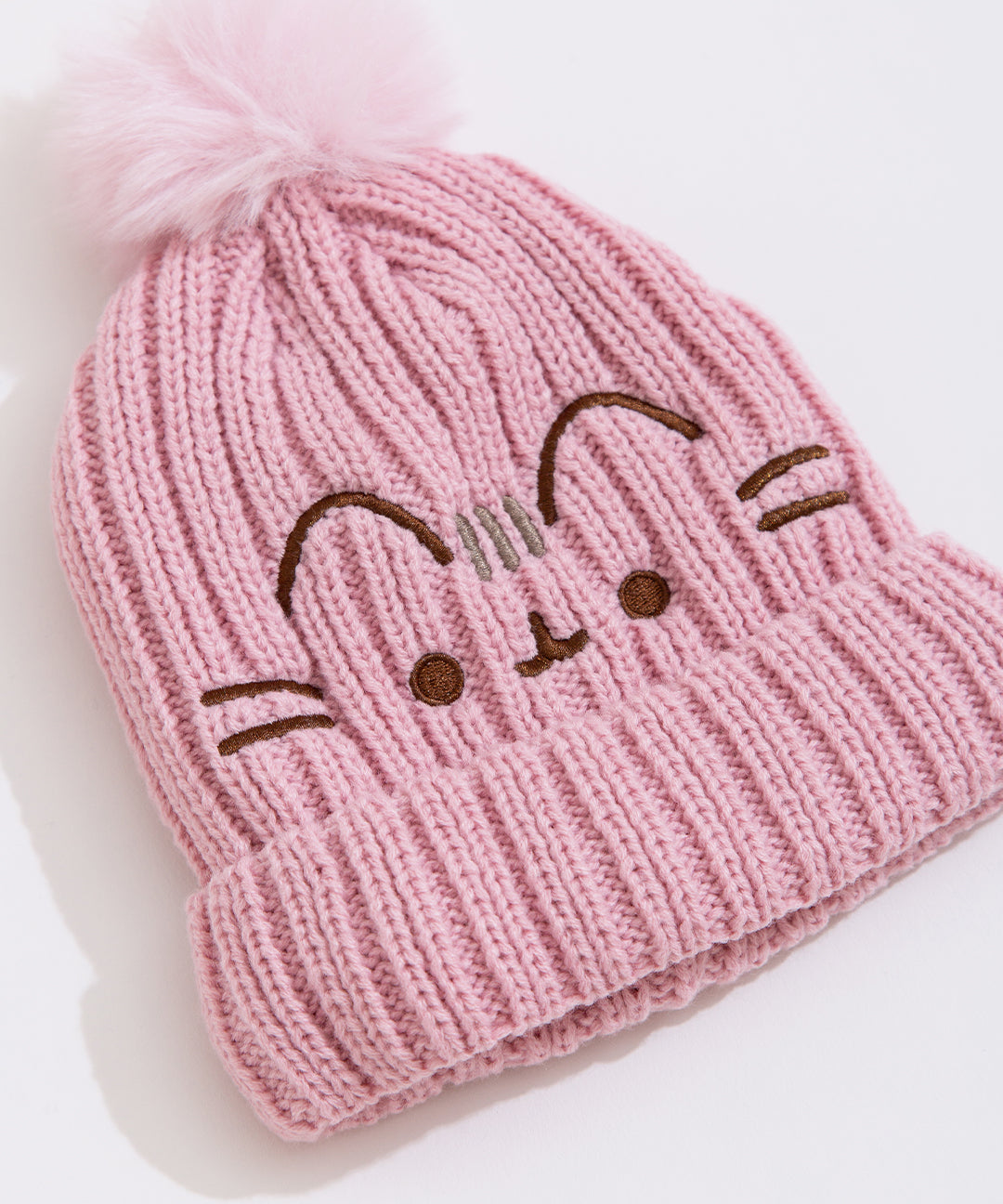 Pusheen Pink Pom Knit Hat - Image 3