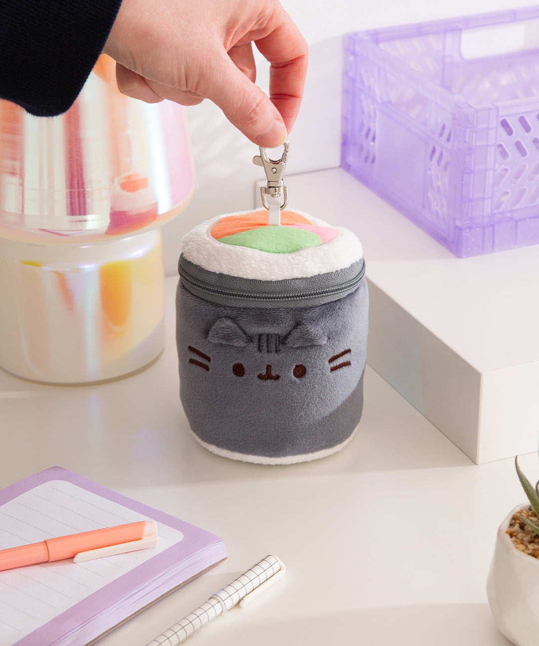 Pusheen Sushi Reusable Bag Keychain Plush - US 7888 - Image 5