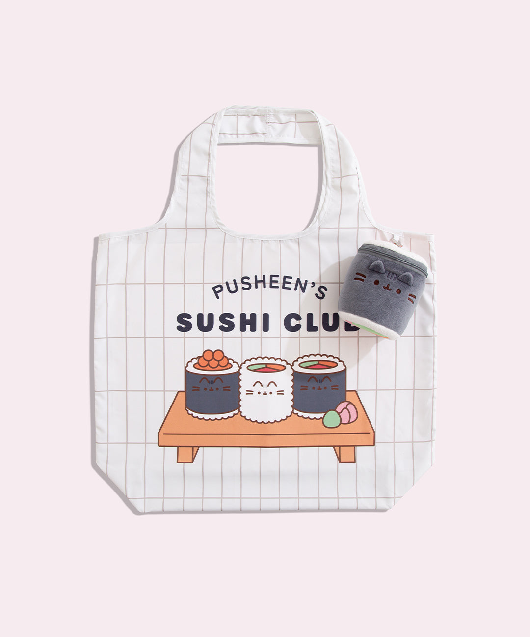 Pusheen Sushi Reusable Bag Keychain Plush - US 7888