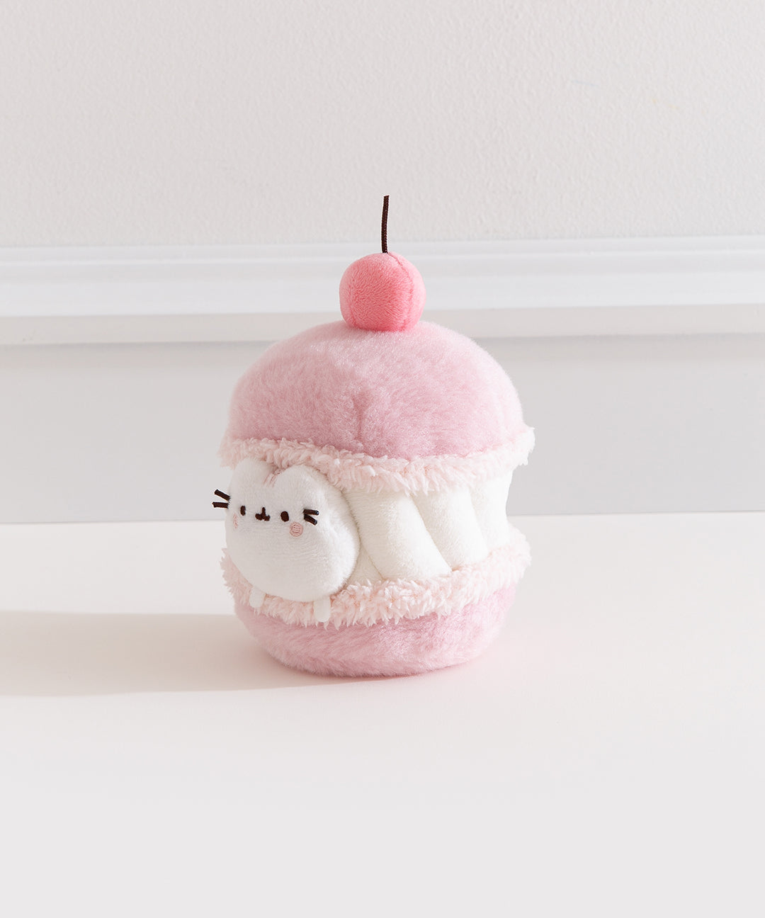 Pusheen Sweets Cherry Macaron Plush 2-pc Environment - Image 11