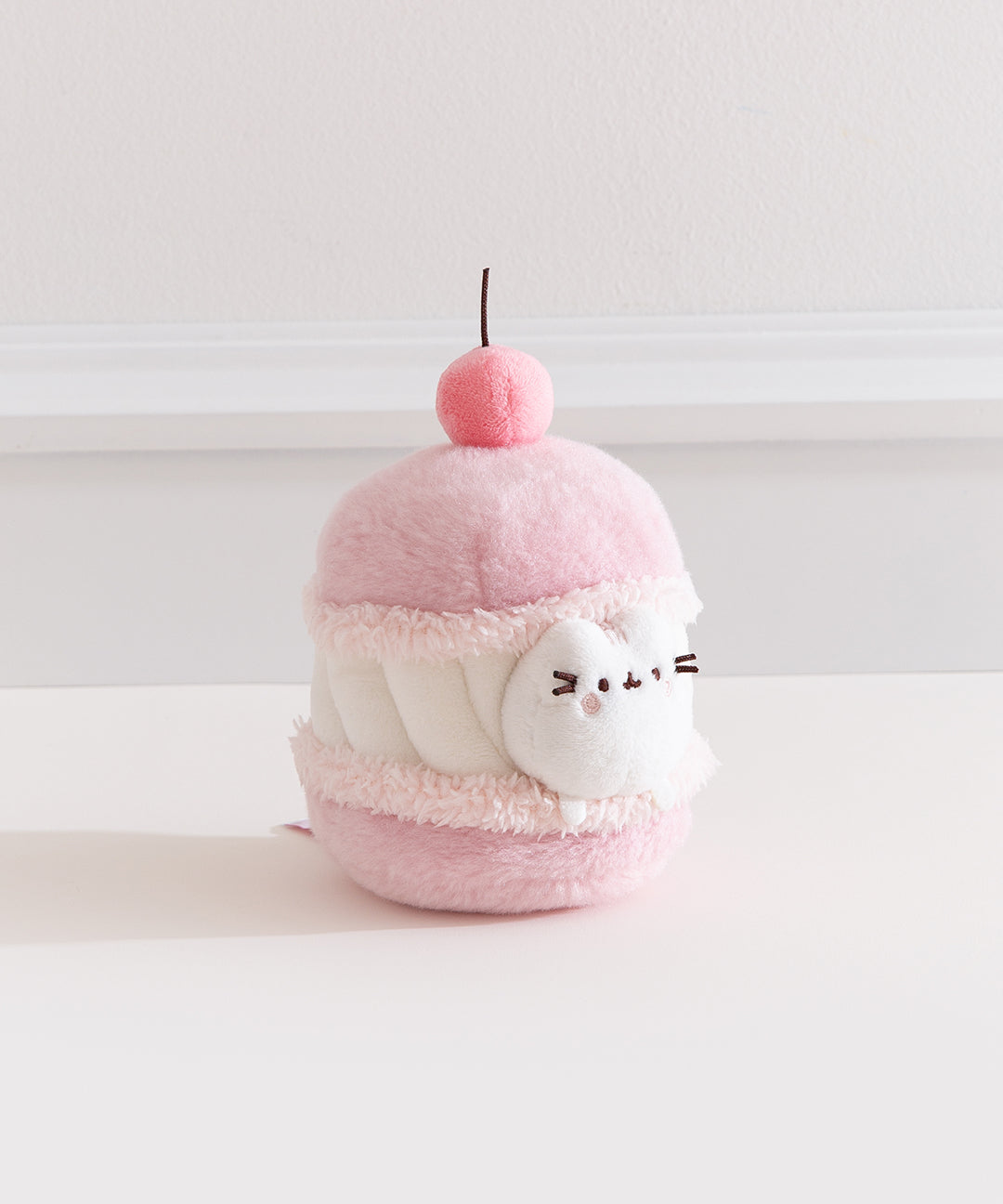 Pusheen Sweets Cherry Macaron Plush 2-pc Environment - Image 13