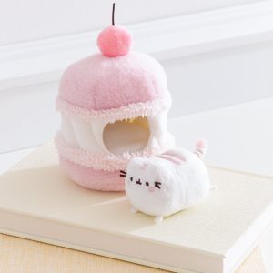 Pusheen Sweets Cherry Macaron Plush 2-pc Environment