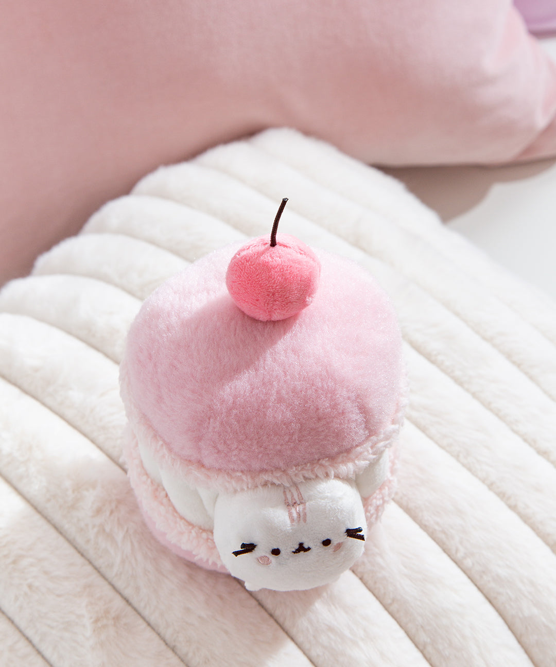 Pusheen Sweets Cherry Macaron Plush 2-pc Environment - Image 8