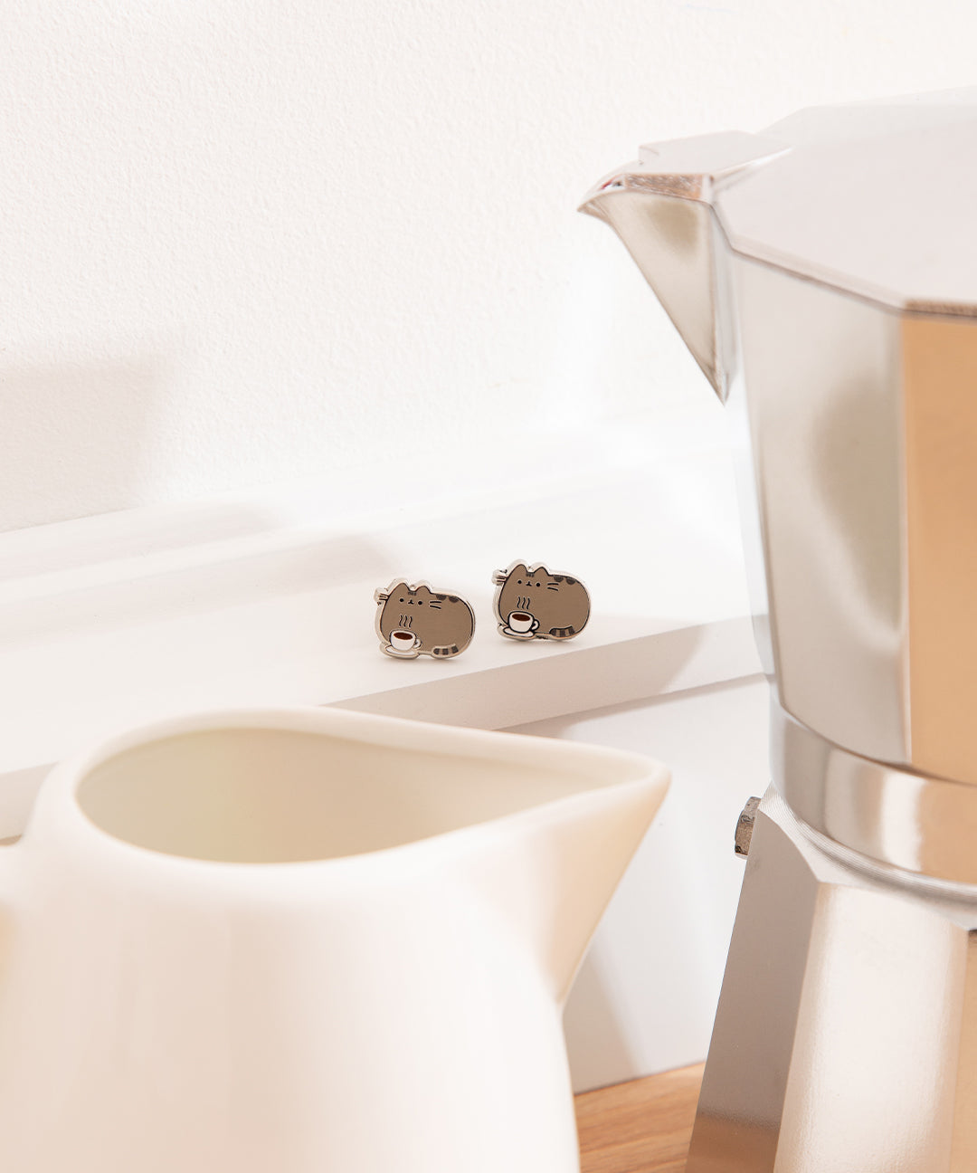 Pusheen Coffee Stud Earrings - Image 5