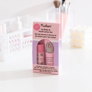 Pusheen Strawberry Lip Balm & Hand Lotion Set