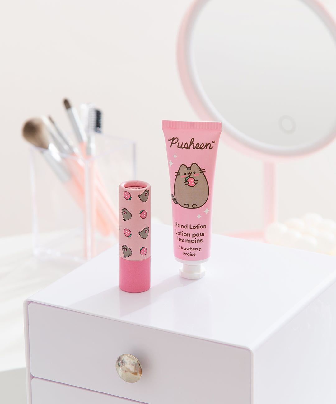 Pusheen Strawberry Lip Balm & Hand Lotion Set - Image 6