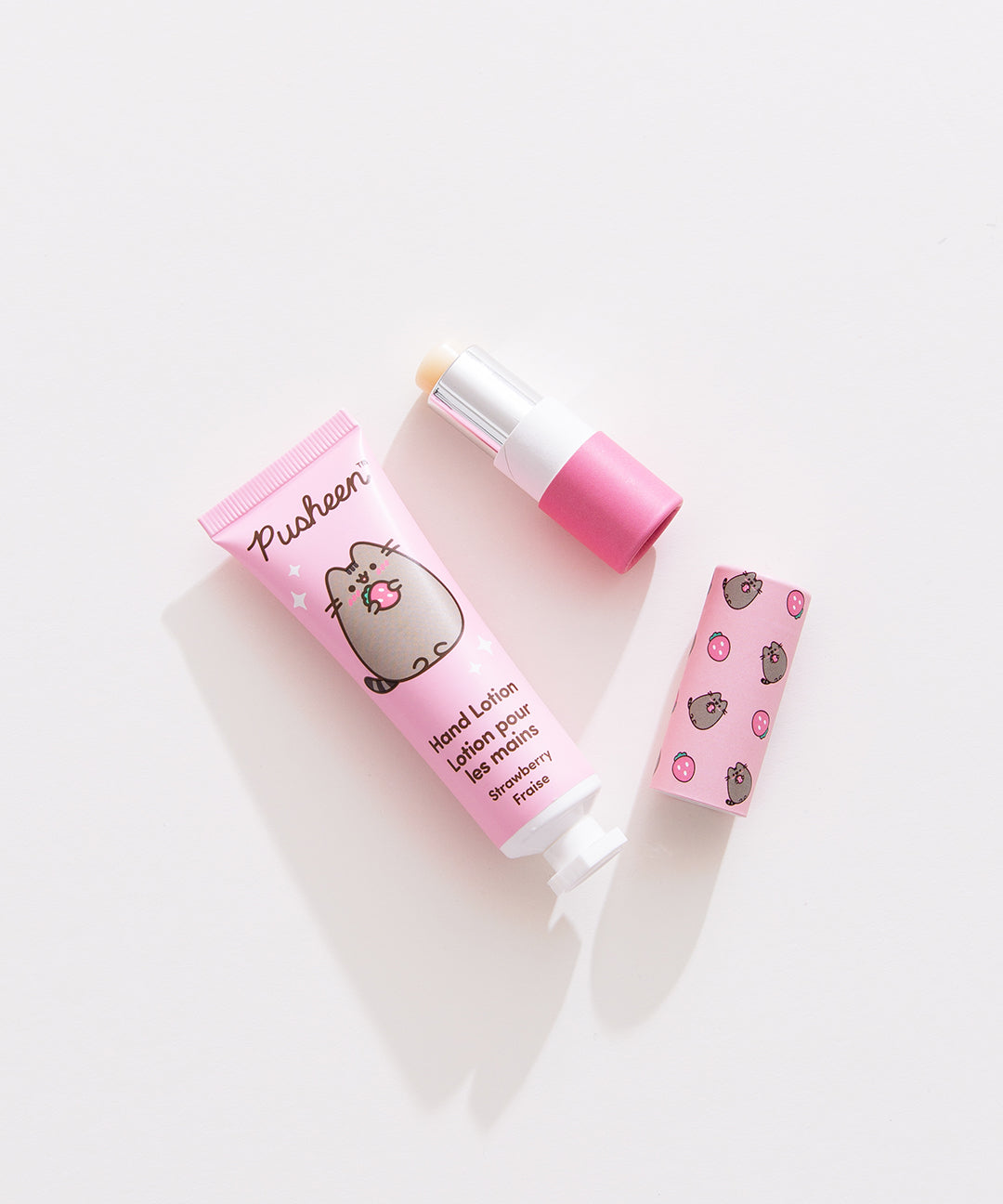 Pusheen Strawberry Lip Balm & Hand Lotion Set - Image 3