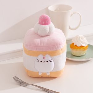 Pusheen Sweets Strawberry Spongecake Squisheen Plush - US 7879