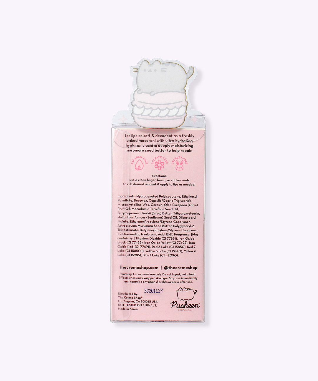 The Cr??me Shop x Pusheen Strawberry Macaron Lip Balm - US 2466 - Image 6